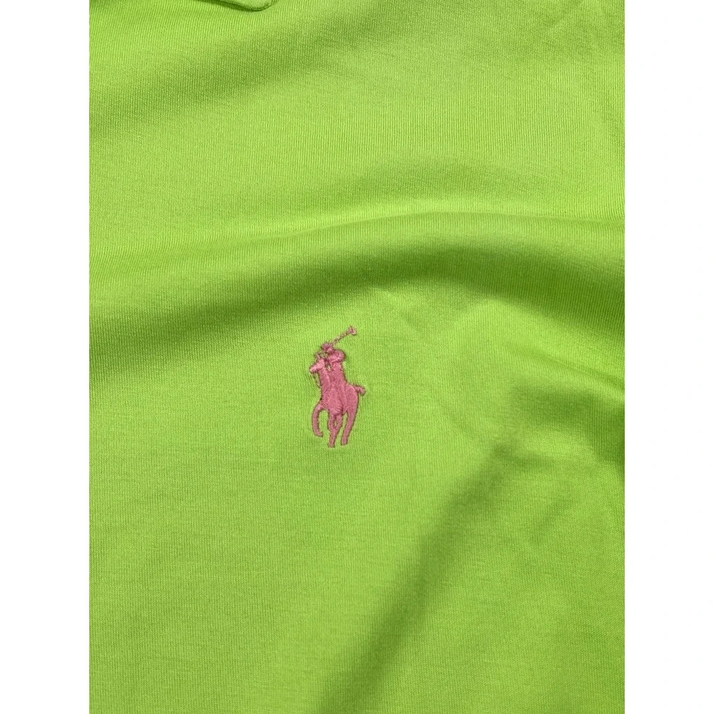 Polo Ralph Lauren Performance Polo Shirt Mens L Green La Cantera Palmer Golf - Picture 3 of 9